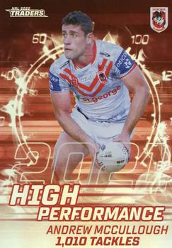2022 NRL Traders - High Performance #HP39 Andrew McCullough Front
